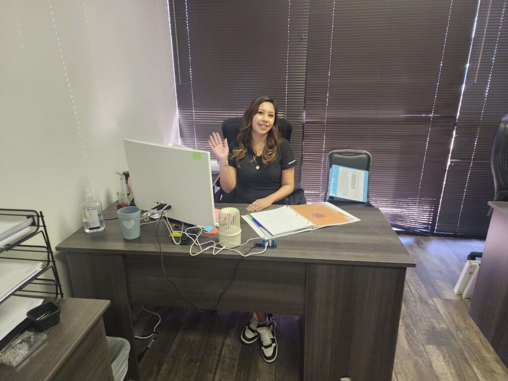 clinician in hospital setting