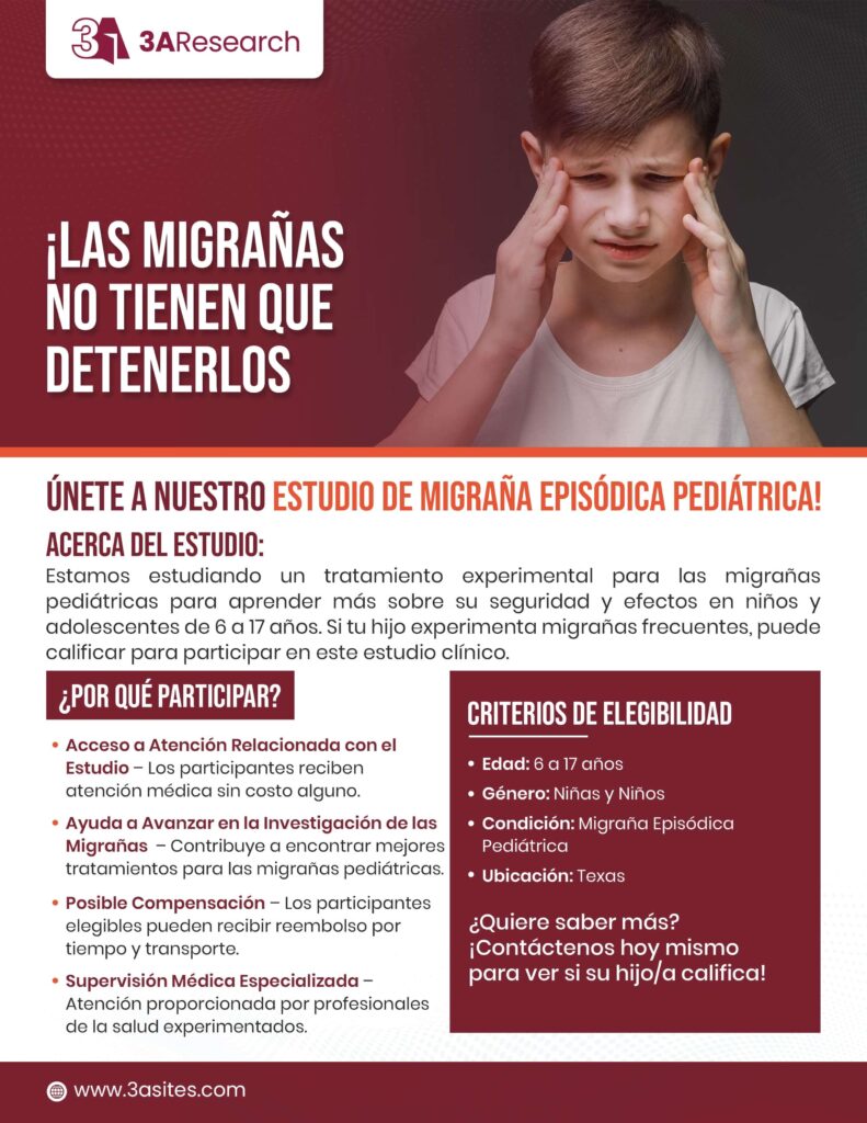 Episodic Migraine in Pedriatric Spanish Banner